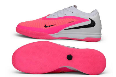 Nike Phantom 6 Elite Low IC Indoor & Futsal Soccer Shoes - Pink/Hyper Pink/Wolf Grey