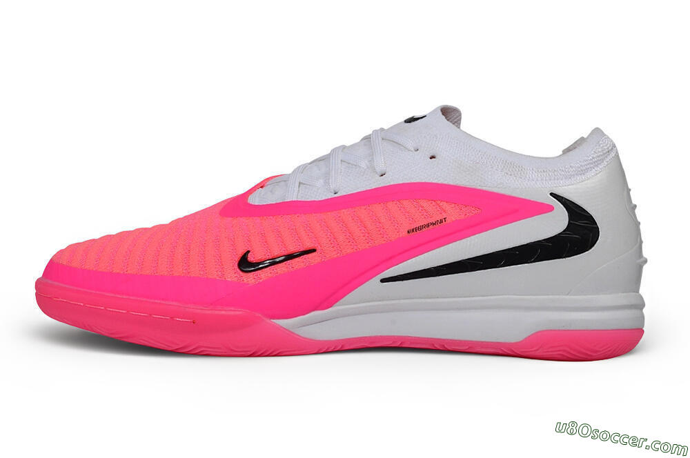 Nike Phantom 6 Elite Low IC Indoor & Futsal Soccer Shoes - Pink/Hyper Pink/Wolf Grey 2