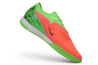 Nike Phantom 6 Elite Low IC Indoor & Futsal Soccer Shoes - Green/Electric Green/Bright Crimson