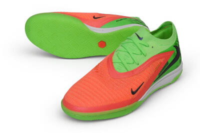 Nike Phantom 6 Elite Low IC Indoor & Futsal Soccer Shoes - Green/Electric Green/Bright Crimson