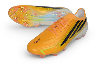 Adidas F50 Hyperfast Elite Laceless FG Firm Ground Soccer Cleats - Orange/Solar Orange/Black