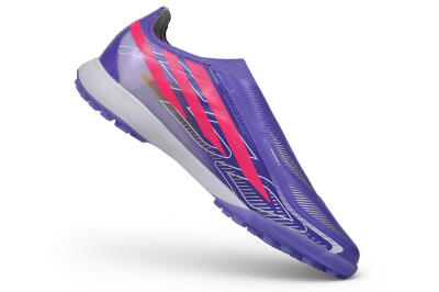 Adidas F50 Hyperfast Elite Laceless TF Artificial Turf Soccer Shoes - Purple/Lucid Purple/Lucid Pink