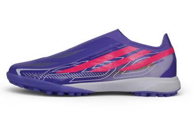 Adidas F50 Hyperfast Elite Laceless TF Artificial Turf Soccer Shoes - Purple/Lucid Purple/Lucid Pink