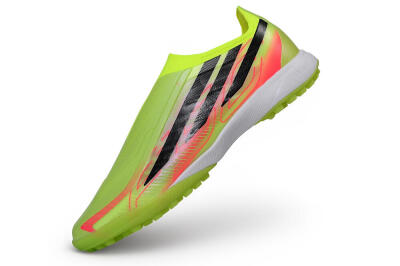 Adidas F50 Hyperfast Elite Laceless TF Artificial Turf Soccer Shoes - Yellow/Solar Yellow/Lucid Pink