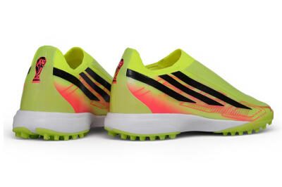 Adidas F50 Hyperfast Elite Laceless TF Artificial Turf Soccer Shoes - Yellow/Solar Yellow/Lucid Pink