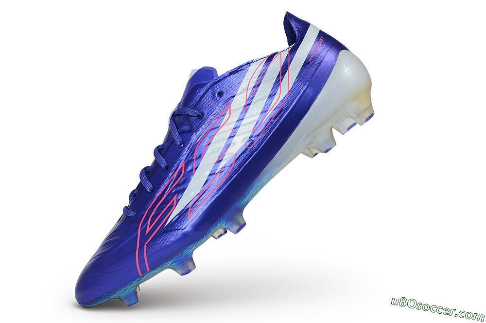 Adidas F50 Hyperfast Evo FG Firm Ground Soccer Cleats - Blue/Lucid Blue/White 5