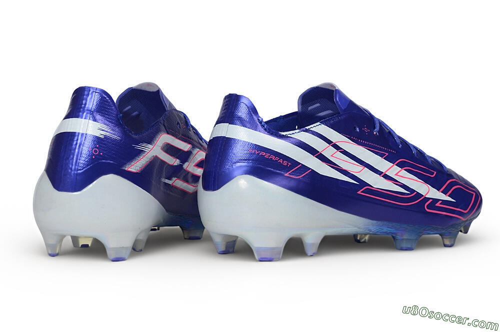 Adidas F50 Hyperfast Evo FG Firm Ground Soccer Cleats - Blue/Lucid Blue/White 6