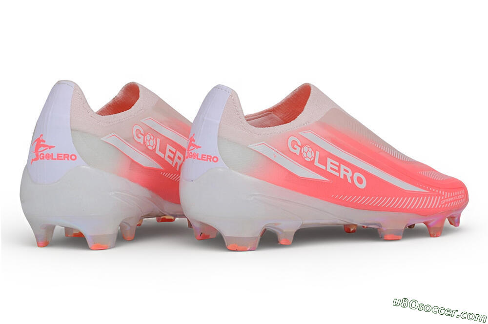 Adidas F50 Hyperfast Elite Laceless FG Firm Ground Soccer Cleats - Pink/Sunset Pink/Iridescent White 6