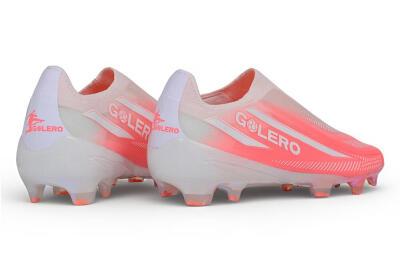 Adidas F50 Hyperfast Elite Laceless FG Firm Ground Soccer Cleats - Pink/Sunset Pink/Iridescent White