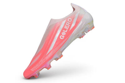 Adidas F50 Hyperfast Elite Laceless FG Firm Ground Soccer Cleats - Pink/Sunset Pink/Iridescent White