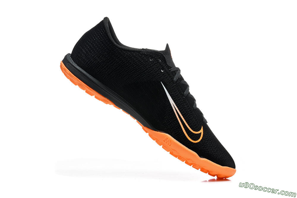 Nike Air Zoom Mercurial Superfly 11 Elite TF Artificial Turf Soccer Shoes - Black/Black/Total Orange 7