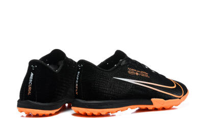 Nike Air Zoom Mercurial Superfly 11 Elite TF Artificial Turf Soccer Shoes - Black/Black/Total Orange