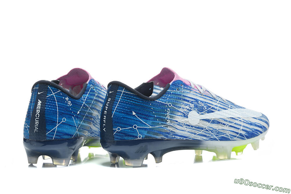 Nike Air Zoom Mercurial Superfly 11 Elite FG Firm Ground Soccer Cleats - Blue/Baltic Blue/Neon Lime 9