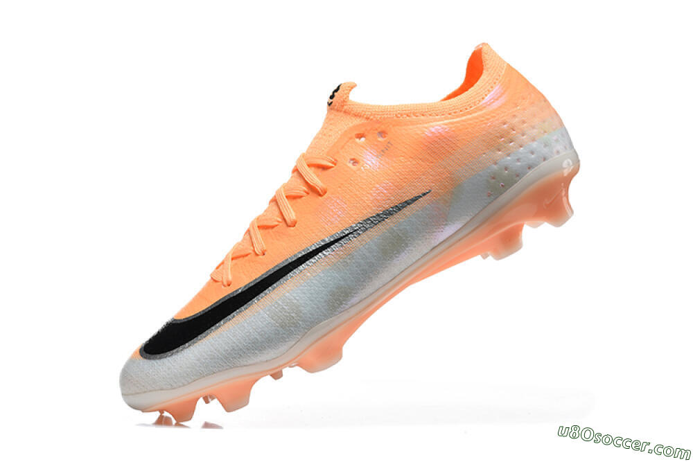 Nike Air Zoom Mercurial Vapor 17 Elite FG Firm Ground Soccer Cleats - Orange/Sunset Orange/Metallic Silver 8