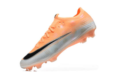 Nike Air Zoom Mercurial Vapor 17 Elite FG Firm Ground Soccer Cleats - Orange/Sunset Orange/Metallic Silver