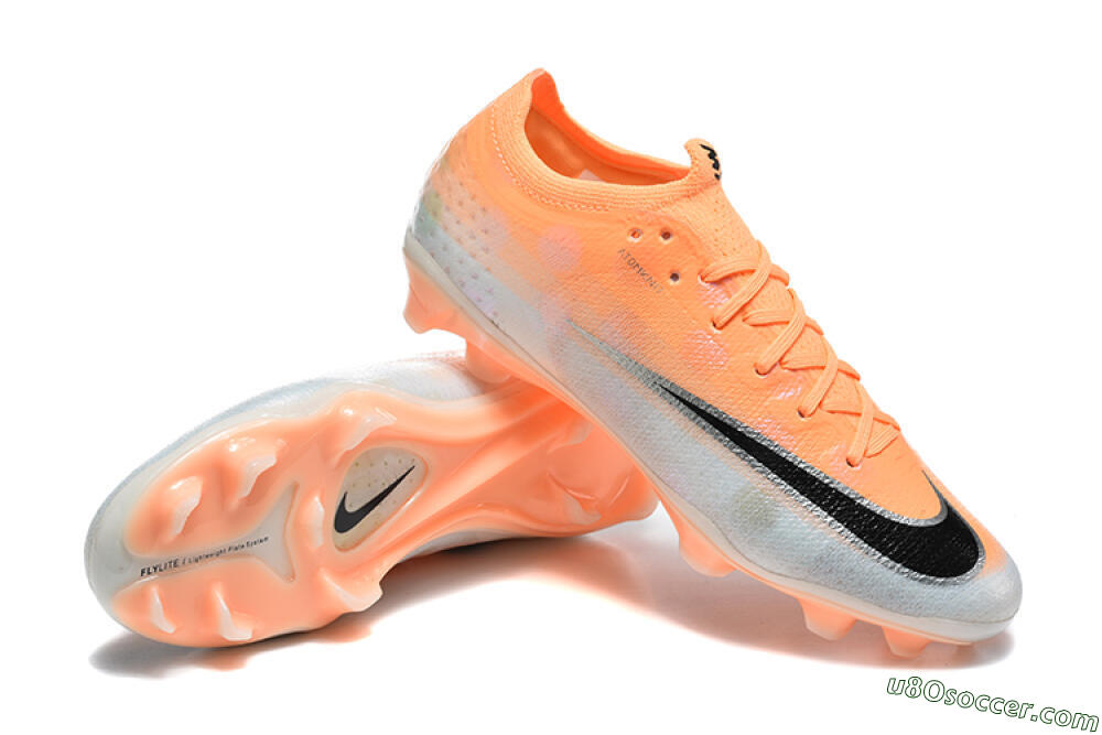 Nike Air Zoom Mercurial Vapor 17 Elite FG Firm Ground Soccer Cleats - Orange/Sunset Orange/Metallic Silver 4