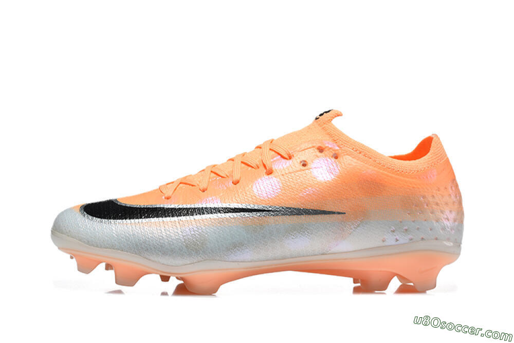 Nike Air Zoom Mercurial Vapor 17 Elite FG Firm Ground Soccer Cleats - Orange/Sunset Orange/Metallic Silver 2