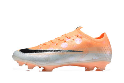 Nike Air Zoom Mercurial Vapor 17 Elite FG Firm Ground Soccer Cleats - Orange/Sunset Orange/Metallic Silver