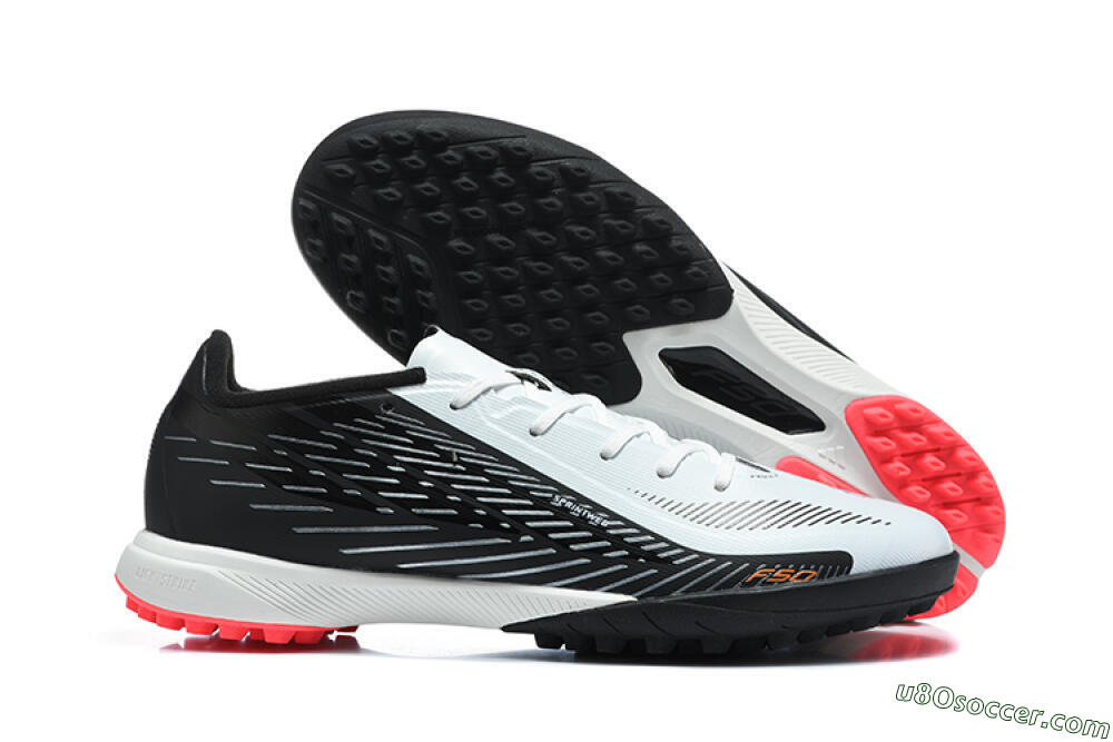 Adidas F50 Pro TF Artificial Turf Soccer Shoes - White/Core Black/Solar Red 1