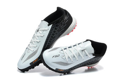 Adidas F50 Pro TF Artificial Turf Soccer Shoes - White/Core Black/Solar Red