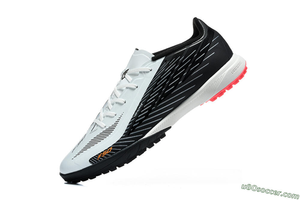 Adidas F50 Pro TF Artificial Turf Soccer Shoes - White/Core Black/Solar Red 8