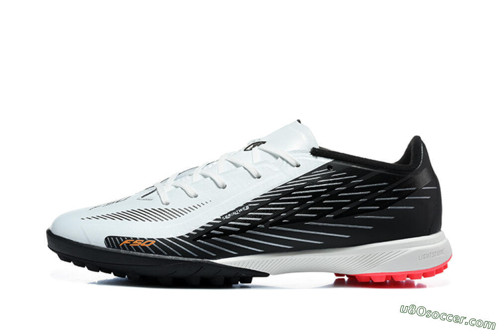 Adidas F50 Pro TF Artificial Turf Soccer Shoes - White/Core Black/Solar Red 2