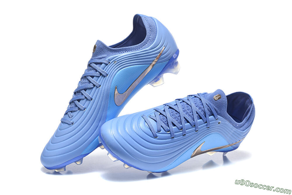 Nike Tiempo Legend 11 Elite FG Firm Ground Soccer Cleats - Blue/Baltic Blue/Chrome 6