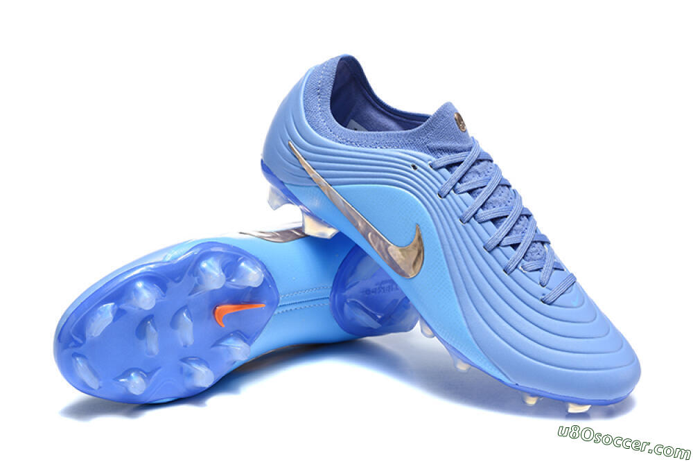 Nike Tiempo Legend 11 Elite FG Firm Ground Soccer Cleats - Blue/Baltic Blue/Chrome 4