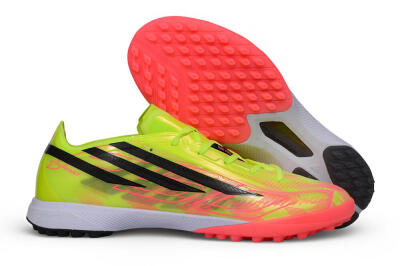 Adidas F50 Hyperfast Pro TF Artificial Turf Soccer Shoes - Yellow/Solar Yellow/Lucid Pink