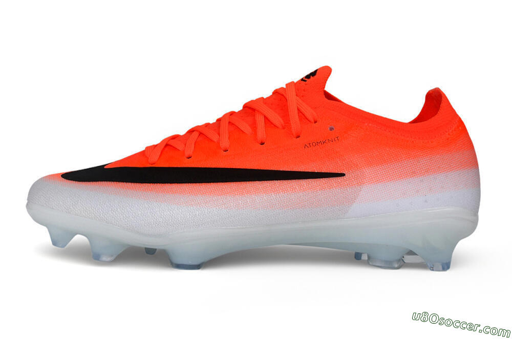Nike Air Zoom Mercurial Vapor 17 Elite FG Firm Ground Soccer Cleats - Orange/Bright Crimson/White 2