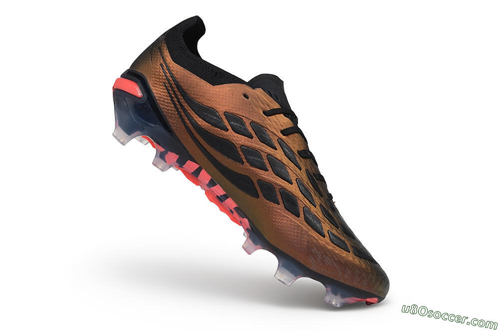 Adidas Predator 26 Elite FG Firm Ground Soccer Cleats - Bronze/Metallic Bronze/Core Black 4