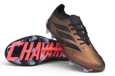 Adidas Predator 26 Elite FG Firm Ground Soccer Cleats - Bronze/Metallic Bronze/Core Black