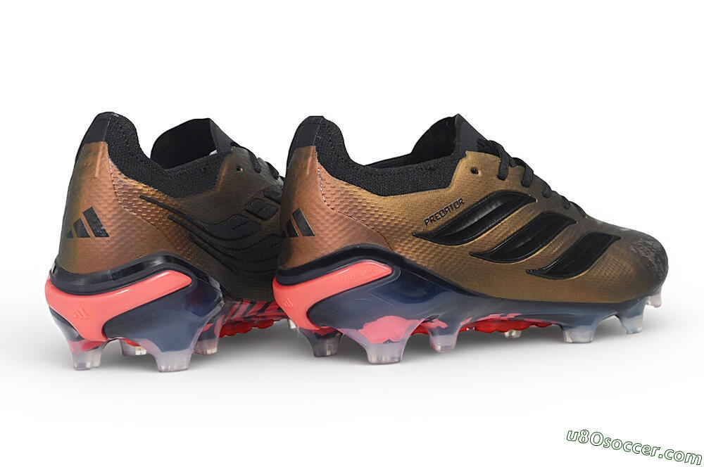 Adidas Predator 26 Elite FG Firm Ground Soccer Cleats - Bronze/Metallic Bronze/Core Black 6