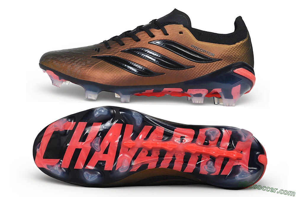 Adidas Predator 26 Elite FG Firm Ground Soccer Cleats - Bronze/Metallic Bronze/Core Black 0