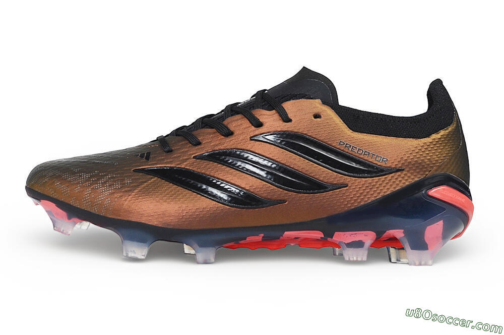Adidas Predator 26 Elite FG Firm Ground Soccer Cleats - Bronze/Metallic Bronze/Core Black 2