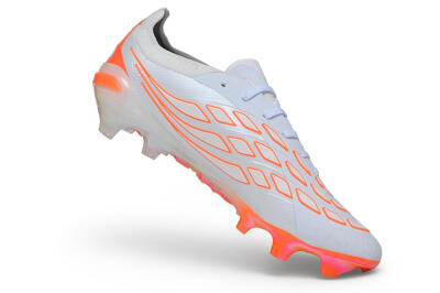 Adidas Predator 26 Elite FG Firm Ground Soccer Cleats - White/Cloud White/Solar Red