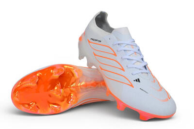 Adidas Predator 26 Elite FG Firm Ground Soccer Cleats - White/Cloud White/Solar Red