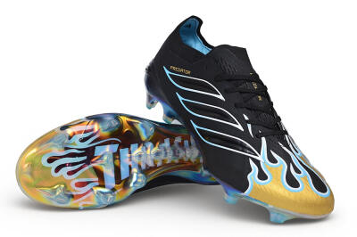 Adidas Predator 26 Elite FG Firm Ground Soccer Cleats - Black/Core Black/Metallic Gold
