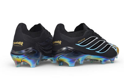 Adidas Predator 26 Elite FG Firm Ground Soccer Cleats - Black/Core Black/Metallic Gold