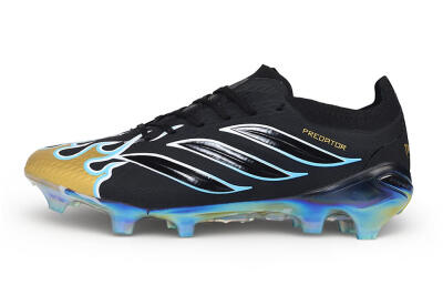 Adidas Predator 26 Elite FG Firm Ground Soccer Cleats - Black/Core Black/Metallic Gold