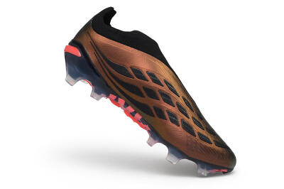 Adidas Predator 26 Elite Laceless FG Firm Ground Soccer Cleats - Bronze/Metallic Bronze/Core Black
