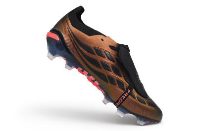 Adidas Predator 26 Elite Fold-Over Tongue FG Firm Ground Soccer Cleats - Bronze/Metallic Bronze/Core Black