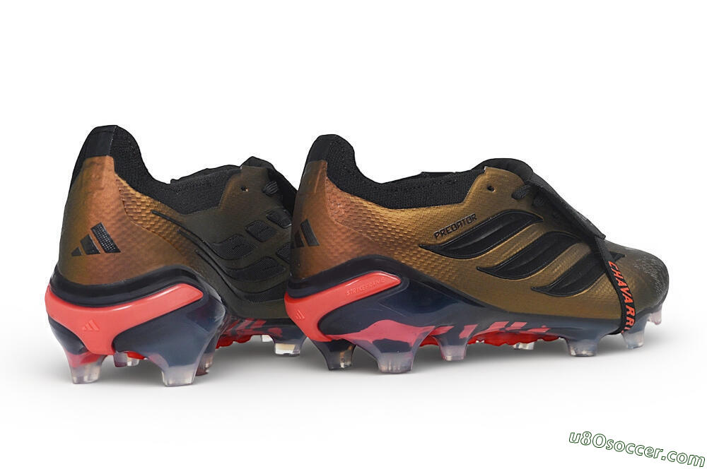 Adidas Predator 26 Elite Fold-Over Tongue FG Firm Ground Soccer Cleats - Bronze/Metallic Bronze/Core Black 6