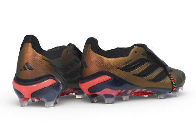 Adidas Predator 26 Elite Fold-Over Tongue FG Firm Ground Soccer Cleats - Bronze/Metallic Bronze/Core Black