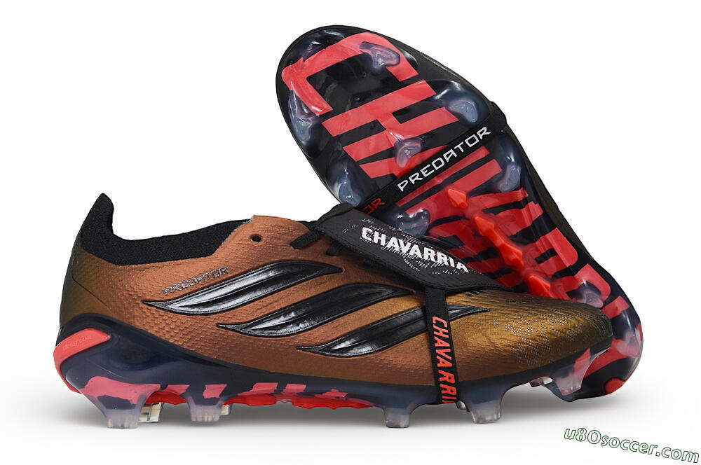Adidas Predator 26 Elite Fold-Over Tongue FG Firm Ground Soccer Cleats - Bronze/Metallic Bronze/Core Black 1