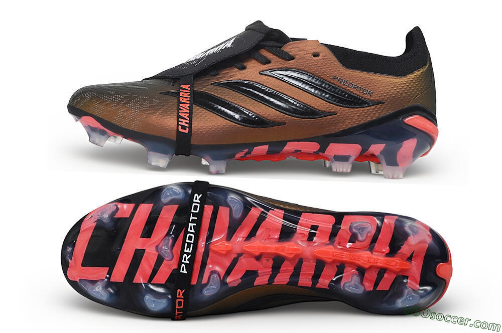 Adidas Predator 26 Elite Fold-Over Tongue FG Firm Ground Soccer Cleats - Bronze/Metallic Bronze/Core Black 0