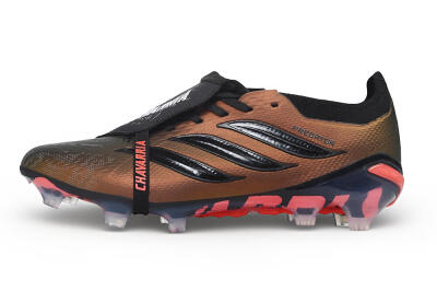 Adidas Predator 26 Elite Fold-Over Tongue FG Firm Ground Soccer Cleats - Bronze/Metallic Bronze/Core Black