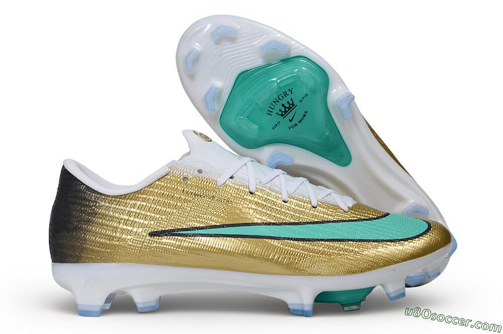 Nike Air Zoom Mercurial Superfly 11 Elite FG Firm Ground Soccer Cleats - Gold/Metallic Gold/Mint Green 1