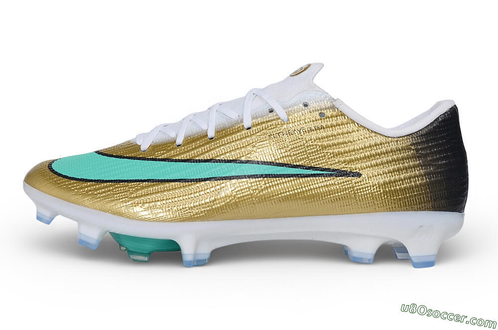 Nike Air Zoom Mercurial Superfly 11 Elite FG Firm Ground Soccer Cleats - Gold/Metallic Gold/Mint Green 2