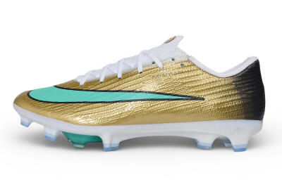 Nike Air Zoom Mercurial Superfly 11 Elite FG Firm Ground Soccer Cleats - Gold/Metallic Gold/Mint Green